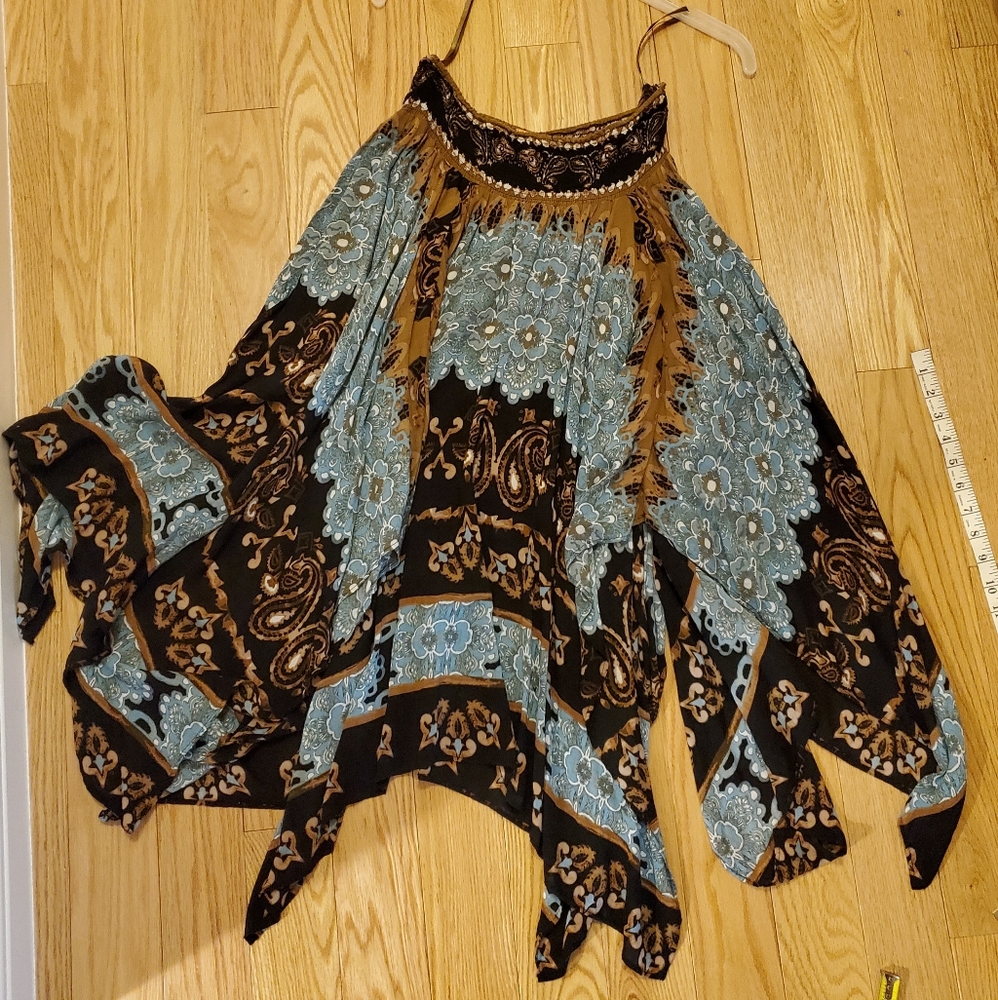 Bohemian high & low skirt
